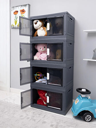 4 Katlı Çok Amaçlı Katlanır Banyo Mutfak Düzenleyici Dolap, Organizer, Ayakkabılık