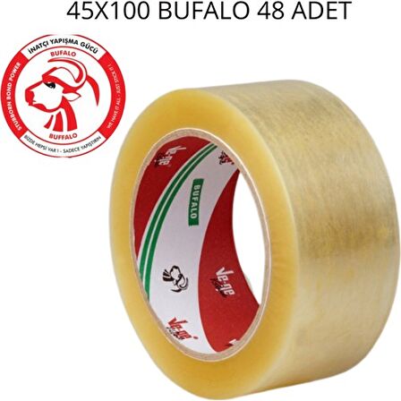 Vege (Aslan) Koli Bandı 45 mm X100 Metre Şeffaf 24 Adet