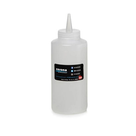 Bora Plastik BO2100 Corona Professional Ketçap Mayonez Şişesi 420 ml Şeffaf
