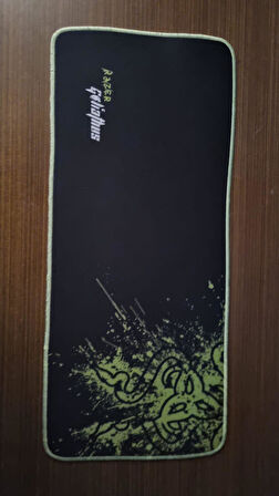Razer 70X30 cm FOSFORLU İPLİ Speed Kaymaz Taban Dikişli Oyuncu Gaming Mouse Pad