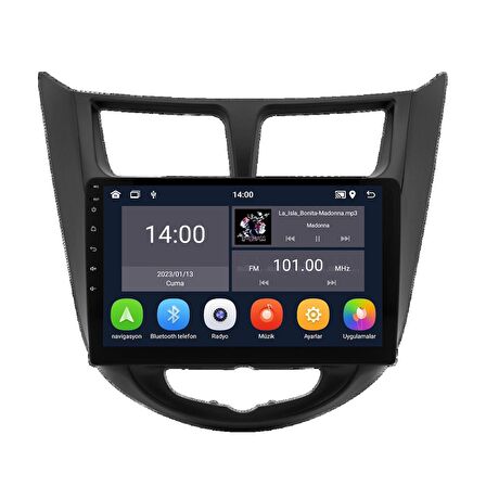 Hyundai Accent Blue Android Multimedya Sistemi (2011-2017)