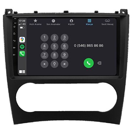 Mercedes C Serisi W203 Android Multimedya Sistemi (2005-2007)