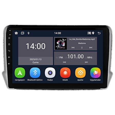 Peugeot 208 Android Multimedya Sistemi (2013-2021)