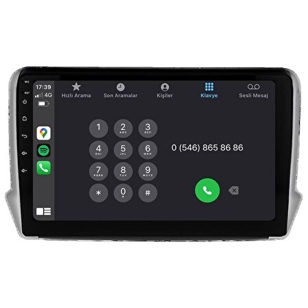 Peugeot 208 Android Multimedya Sistemi (2013-2021)