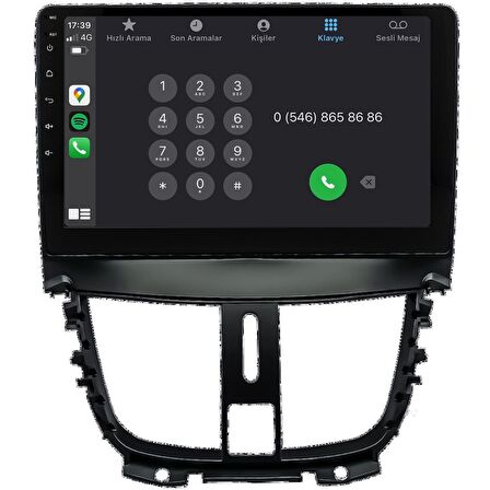 Peugeot 207 Android Multimedya Sistemi (2006-2012)