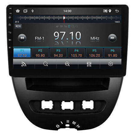 Peugeot 107 Android Multimedya Sistemi (2005-2014) CRV-4844XD