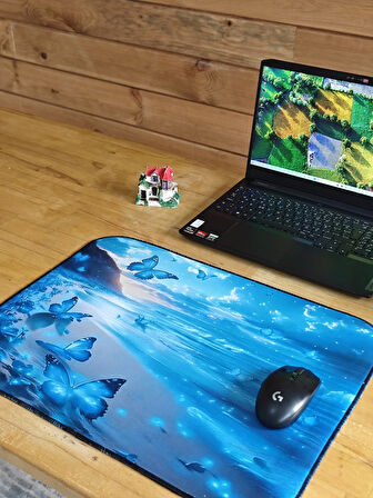 SGE TEKNOLOJİ 55X45 CM RENKLİ PAPATYALAR KAYDIRMAZ TABAN SPEED YÜZEY OYUNCU MOUSE PAD GAMİNG PAD