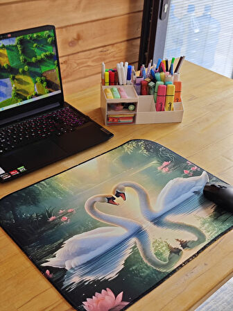 SGE TEKNOLOJİ 55X45 CM KUĞU KAYDIRMAZ TABAN SPEED YÜZEY OYUNCU MOUSE PAD GAMİNG PAD