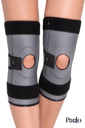 Ligament ve Patella Destekli Dizlik 1 Çift Ayarlanabilir Spiral Balenli Ortopedik Diz Desteği