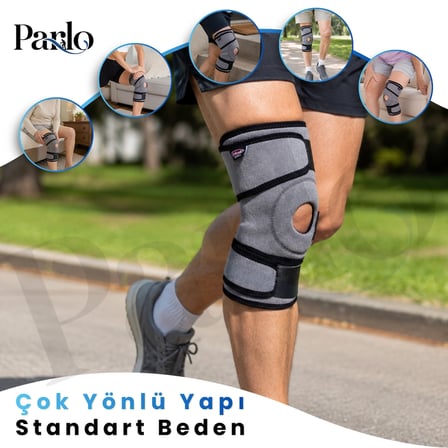Patella Destekli Dizlik 1 Çift Ayarlanabilir Neopren Ortopedik Diz Desteği