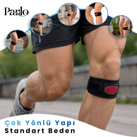 Ortopedik Tendon Bandı Ayarlanabilir Silikon Pedli Diz Altı Destek Bandı