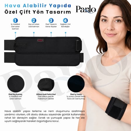 Epikondilit Bandı Ayarlanabilir Silikon Pedli Dirsek Destek Bandı