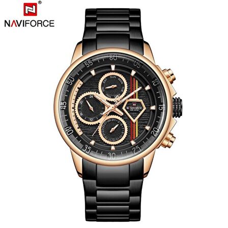 NAVİFORCE NF9184 ROSEGOLD SPOR ŞIK ERKEK KOL SAATİ