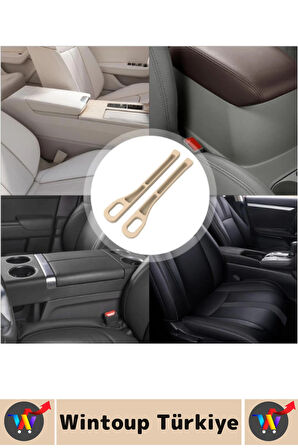 Dayanıklı Esnek Montaj Gerektirmez Telefon Anahtar Küçük Eşya Düzenleyici Araç İçi Organizer Krem