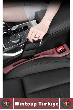 Dayanıklı Esnek Montaj Gerektirmez Telefon Anahtar Küçük Eşya Düzenleyici Araç İçi Organizer Bordo