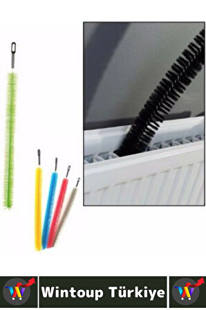 Dayanıklı Uzun Esnek İnce Yapılı Kalorifer Ulaşılması Zor Nokta Toz Kir Petek Temizlik Fırçası 60 Cm
