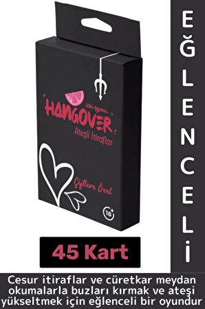 Eğlenceli Parti Özel Gün Sevgililer Günü Çift Cesur Oyun Hangover Mini İçki Oyunu-Ateşli İtiraflar