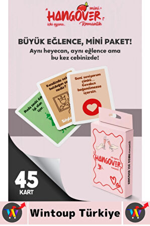 Eğlenceli Arkadaş Parti Özel Gün Sevgililer Günü Çift Cesur Oyun Hangover Mini İçki Oyunu-Romantik