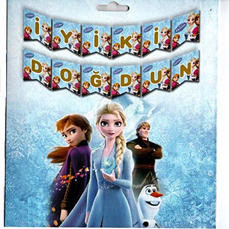 Frozen Karlar Ülkesi Temalı İyiki Doğdun Banner