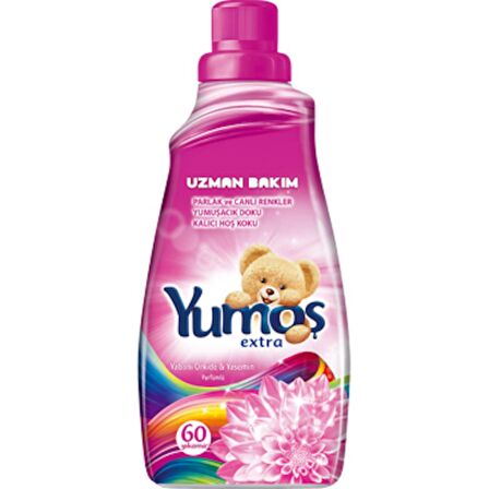 Yumoş Extra Hanımeli & Lavanta & Manolya & Yabani Orkide & Yasemin Beyazlar ve Renkliler İçin Konsantre Yumuşatıcı 3 x 1440 ml 180 Yıkama