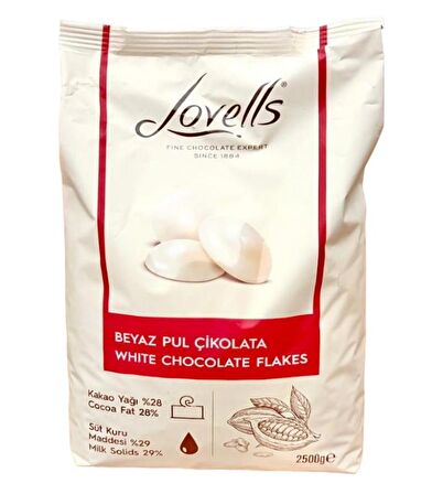 LOVELLS BEYAZ PUL ÇİKOLATA (2,5KG)