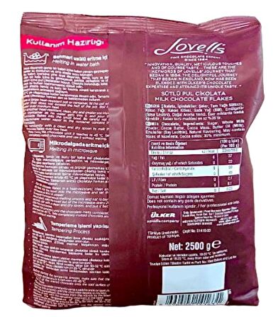 LOVELLS SÜTLÜ PUL ÇİKOLATA (2,5KG)