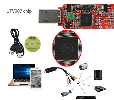 UTV007 Chip Android OTG Windows 10 Uyumlu Video DVR Kayıt Kartı