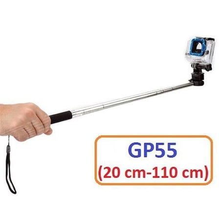 Eken Xiaomi Sjcam Uyumlu 110 cm Teleskopik Selfie Çubuğu GP55