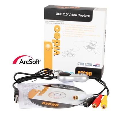 Orjinal Ezcap S-link SL-VD017 Stil USB VHS Hi8 Video Capture Kart