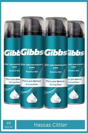 Gibbs Sensitive Erkek Tıraş Köpüğü 4x200ml