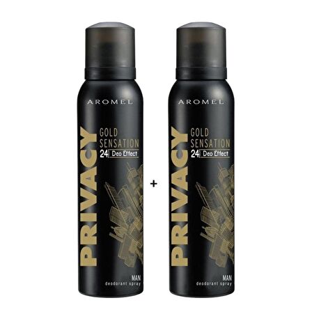 Prıvacy Man Pudrasız Erkek Sprey Deodorant 150 ml x 2