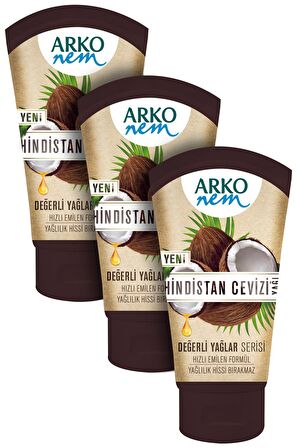 Arko Nem 3'Lü Değerli Yağlar Hindistan Cevizi Yağı 3X60 ml