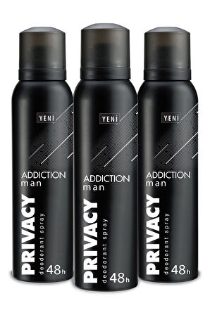 Man Addiction Erkek Deodorant 3x150ml