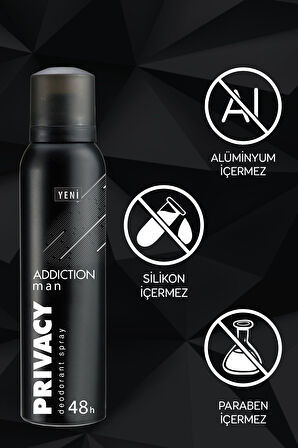 Man Addiction Erkek Deodorant 3x150ml