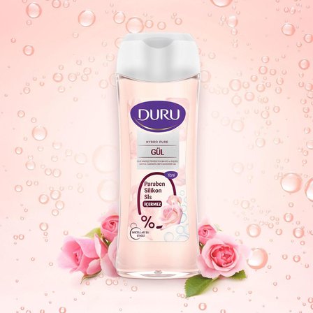 Duru Hydro Pure Gül Aromalı Nemlendirici Tüm Ciltler İçin Kalıcı Kokulu Duş Jeli 450 ml
