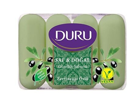 Duru Güzellik Sabunu Saf&doğal Zeytinyağı Özlü 4 Lü 4x70=280 Gr