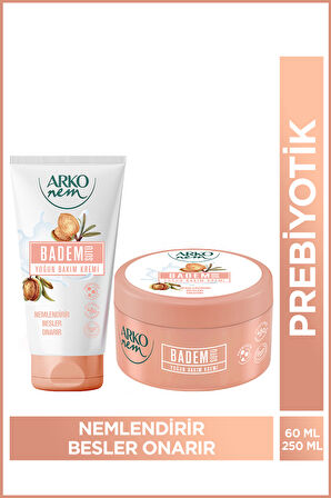 Arko Nem Yoğun Bakım Kremi Badem Sütü 250+60 Ml