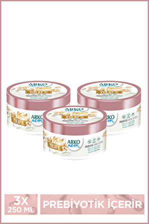 Arko Nem Krem Prebiyotik Yulaf Sütü 3x250Ml