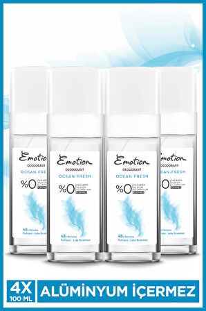 Emotion Ocean Fresh Pump Sprey Kadın Deodorant 4x100 Ml