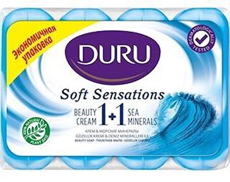 Duru soft sensations 4x80gr deniz mineralleri