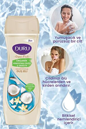 Duru Organic Fruits Hindistan Cevizi & Vanilya Duş Jeli 450ml