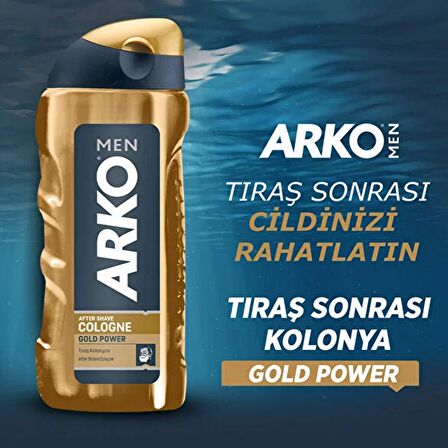 Arko Men Gold Power Tıraş Kolonyası 200 ml 2 ADET