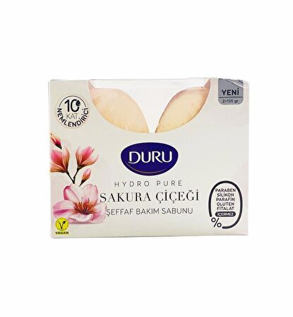 Duru Hydro Pure Sakura Çiçeği Sabunu 2x135 gr