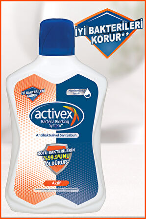 Activex Sıvı Sabun Aktif  2x1 LT + 2x500 Ml