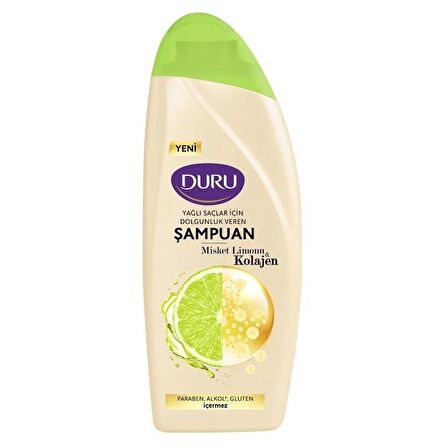 Duru Şampuan Misket Limon Kolojen Yağlı Saçlar 500 Ml