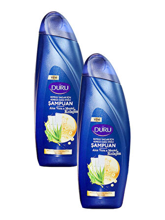 Duru Kepekli Saçlar İçin Şampuan Aloe Vera & Mentol & Kolojen 500 ml X 2