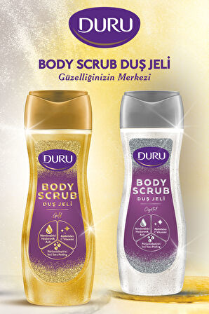 Duru Body Scrub Crystal & Gold Duş Jeli 2x450 Ml İkili Set