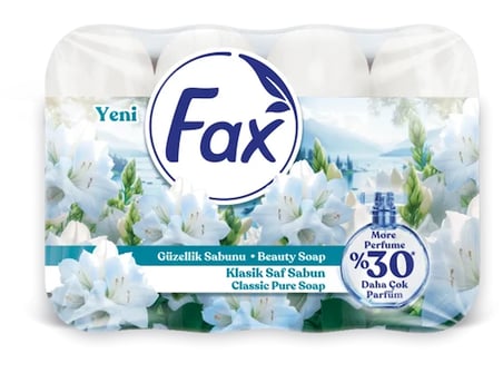 FAX SAF SABUN BEYAZ ECOPACK 70 GR  4* 24
