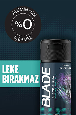 Blade Hero Selection Serisi Black Alpha Erkek Deodorant 4x150 Ml