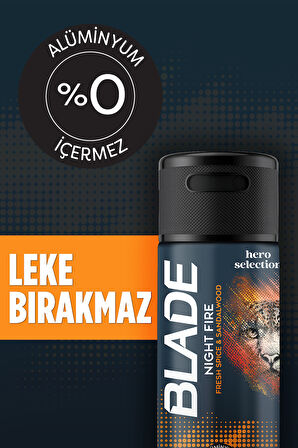 Blade Hero Selection Serisi Night Fire Erkek Deodorant 4x150 Ml